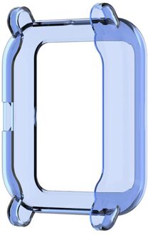 Beschermhoes Cover Voor Xiaomi Huami Amazfit Bip / Bip Lite Smartwatch Vervanging Tpu Bescherming Gevallen Polsbandje Accessoires blauw