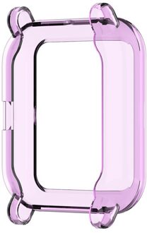 Beschermhoes Cover Voor Xiaomi Huami Amazfit Bip / Bip Lite Smartwatch Vervanging Tpu Bescherming Gevallen Polsbandje Accessoires paars