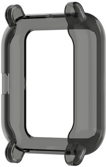Beschermhoes Cover Voor Xiaomi Huami Amazfit Bip / Bip Lite Smartwatch Vervanging Tpu Bescherming Gevallen Polsbandje Accessoires zwart