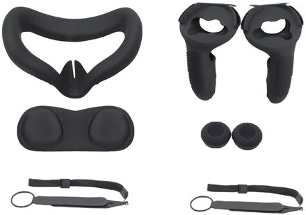 Beschermhoes Voor Oculus Quest 2 Vr Touch Controller Case Met Polsband Handvat Grip Voor Oculus Quest 2 Vr accessoires zwart