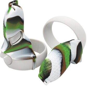 Beschermhoes Voor Oculus Quest 2 Vr Touch Controller Siliconen Cover Huid Handvat Grip Voor Oculus Quest2 Vr Accessoires camouflage