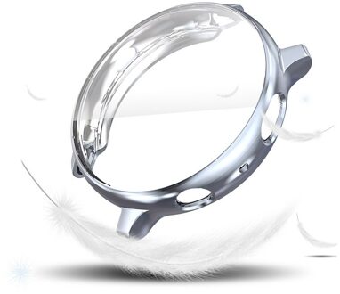 Beschermhoes Voor Samsung Galaxy Horloge Actieve 2 44Mm/40Mm Bumper Protector Hd Volledige Dekking Screen Bescherming case grijs