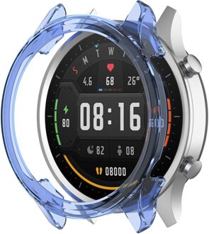 Beschermhoes Voor Xiaomi Kleur Horloge Tpu Cover Slim Smartwatch Bumper Shell Case Cover Voor Xiaomi Mi Kleur horloge Blauw