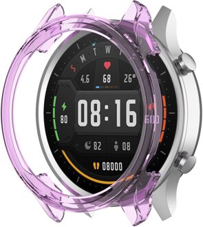 Beschermhoes Voor Xiaomi Kleur Horloge Tpu Cover Slim Smartwatch Bumper Shell Case Cover Voor Xiaomi Mi Kleur horloge Paars