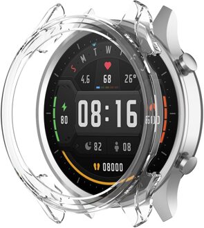 Beschermhoes Voor Xiaomi Kleur Horloge Tpu Cover Slim Smartwatch Bumper Shell Case Cover Voor Xiaomi Mi Kleur horloge wit
