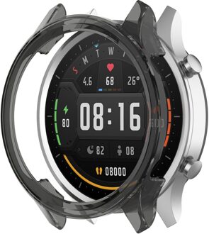 Beschermhoes Voor Xiaomi Kleur Horloge Tpu Cover Slim Smartwatch Bumper Shell Case Cover Voor Xiaomi Mi Kleur horloge zwart