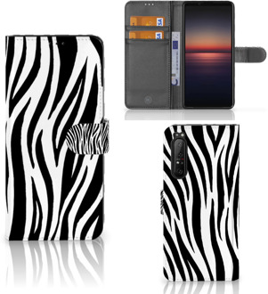 Beschermhoesje Sony Xperia 1 II Smartphone Hoesje Zebra