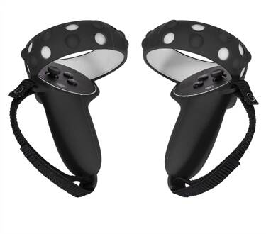 Bescherming Cover Voor Oculus Quest 2 Vr Accessoires Vr Controller Handvat Grip Case Siliconen Volledige Beschermhoes Voor Quest2 zwart A
