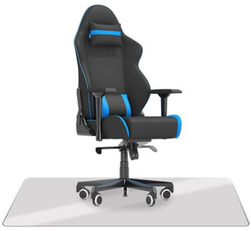 Beschermmat onder bureaustoel - 100 x 140 cm - semi transparant - rechthoek - polypropyleen