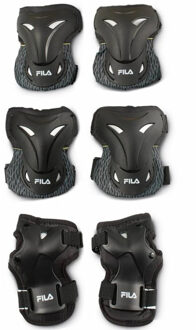 Beschermset Fila Senior Zwart/Geel - Maat XL