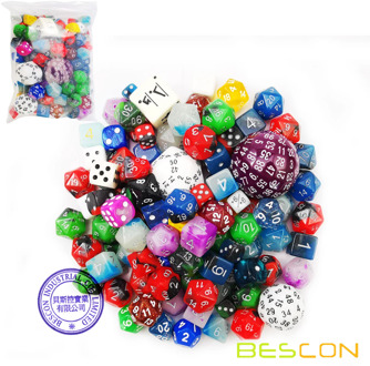 Bescon Big Better Rejects Dice Pack 100+, Second Dice Set 100pcs
