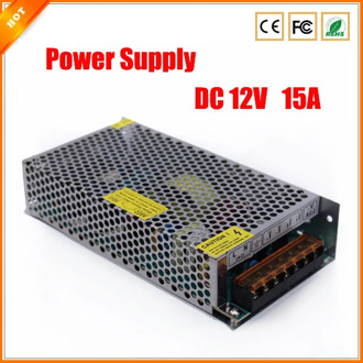 BESDER New 12V 15A 180W Switch Switching Power Supply for CCTV Camera for Security System for LED Light Strip 110-240V