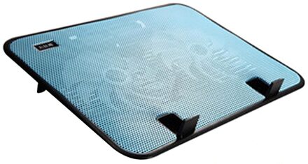 Besegad 15.6 inch Cooler Cooling Pad Notebook Computer Stand Anti-slip USB Laptop Cooling 2 Stille Ventilatoren voor Hieronder 16 inch Laptop Blauw