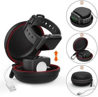 Besegad EVA Dragen Beschermende Doos Opladen Houder Dock Pouch Bag Cases voor Apple Horloge iWatch Serie 1 2 3 4 38-44mm Gadgets