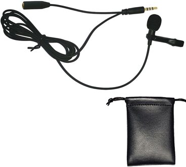 Besegad Mini Lavalier Telefoon Microfoon Mic 3.5Mm Jack Wired Clip-On Revers Handsfree Headset Met Hoofdtelefoon ingangspoort