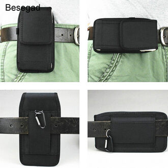 Besegad Outdoor Sport Mobiele Telefoon Holster Riem Taille Bag Case Pocket Gadget Pouch Voor Iphone 8 7 6 Plus Samsung huawei Xiaomi