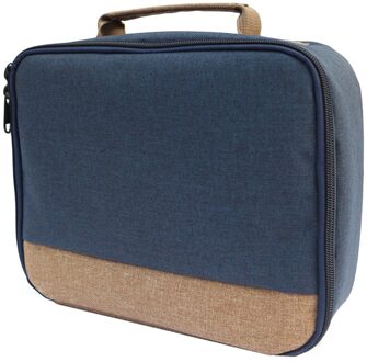 Besegad Scratchproof Shockproof Canvas Opslag Draagtas Handtas Case voor Selphy CP910 1200 Printer Projectoren donker blauw