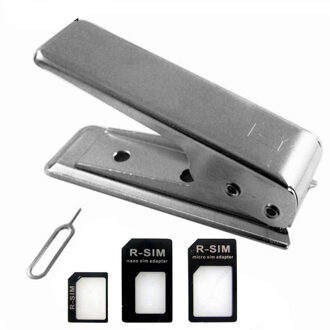 Besegad Sims Micro SIM Nano SIM Card Cutter voor ipone iPhone 5 5 S 5C 5E 6 6 S 7 Plus Adapter Eject Pin Naald cortador de chip