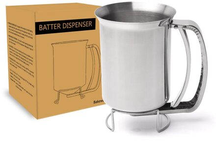 Beslag Dispenser Rvs Pastry Trechter Maken Cake Handheld Separator Keuken Tool Duurzaam Praktische Thuis Hittebestendige