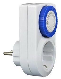 Besli Tijdschakelklok analoog 24uurs/30min wit