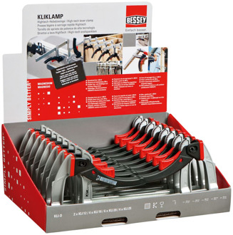 Bessey KLI-D KliKlamp toonbankdisplay