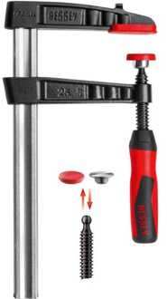 Bessey Smeedijzeren schroefklem TG-2K Bessey TG20-2K Spanbreedte (max.):200 mm Afm. werkbereik:100 mm