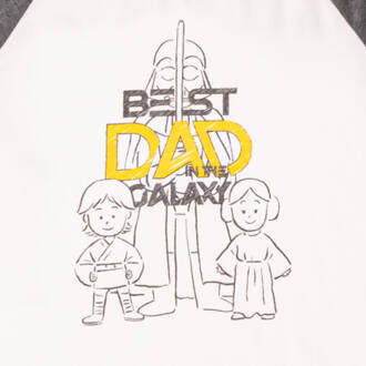Best Dad In The Galaxy Men's Pyjama Set - White/Grey - L - White/Grey