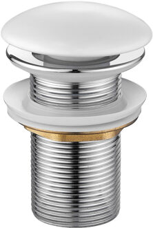 Best Design Afvoerplug Best Design Discover Keramisch 5/4" x 80 mm Mat Wit