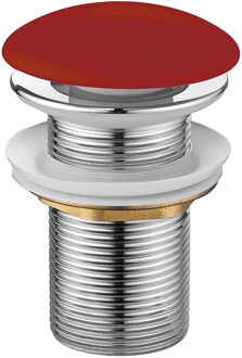 Best Design Afvoerplug Discover Keramisch 5/4" x 80 mm Mat Donkerrood