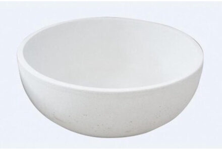 Best Design Aquastone Haichi opbouw waskom diameter 42cm hoogte 15cm lime white 3809060 Lime wit glans