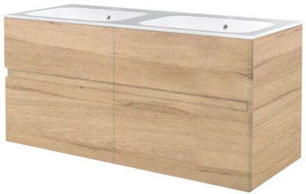 Best Design Badkamermeubel Best Design Bora 4 Laden Greeploos 120 cm Oceanic Zonder Wastafel Eiken