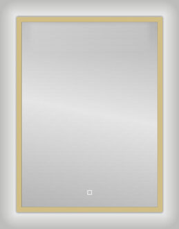 Best Design Badkamerspiegel Best Design Nancy Isola LED Verlichting 60x80 cm Mat Goud