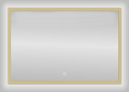 Best Design Badkamerspiegel Best Design Nancy Isola LED Verlichting 80x60 cm Mat Goud