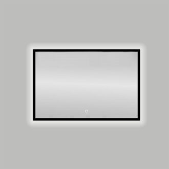 Best Design Badkamerspiegel Best Design Nero LED Verlichting 100x80 cm Mat Zwart