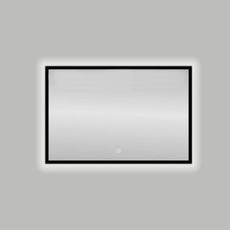 Best Design Badkamerspiegel Best Design Nero LED Verlichting 120x80 cm Mat Zwart