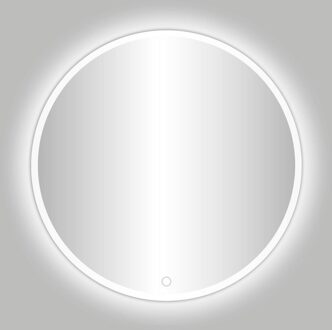 Best Design Badkamerspiegel Best Design Venetie White LED Verlichting 80x80 cm Rond Mat Wit
