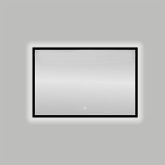 Best Design Badkamerspiegel Nero LED Verlichting 120x80 cm Mat Zwart