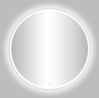 Best Design Badkamerspiegel Venetië White LED Verlichting 80x80 cm Rond Mat Wit