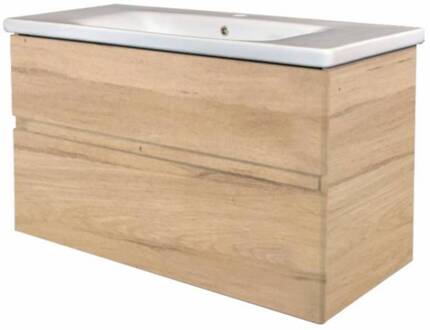 Best Design Badmeubel Best-Design "Quick-Greeploos" onderkast + wastafel 80 cm oceanic-A