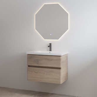 Best Design Badmeubelset Best Design Quick 65 cm Hout + Glans Wit Blad