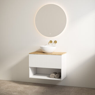 Best Design Badmeubelset Best Design Rigatti 60 cm Mat Wit + Halifax Blad