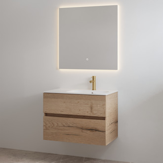 Best Design Badmeubelset met Kraangat Best Design Splash 80 cm Halifax Hout