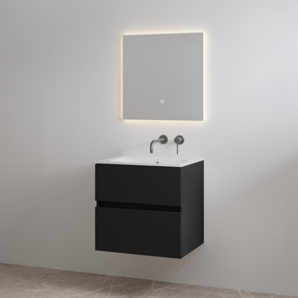 Best Design Badmeubelset zonder Kraangat Best Design Splash 60 cm Mat Zwart