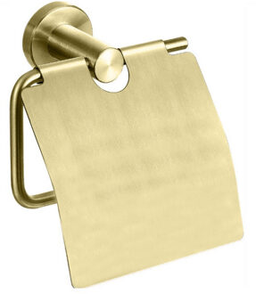 Best Design Best-Design "Nancy" Toiletrolhouder Met Klep Mat-Goud Mat Goud
