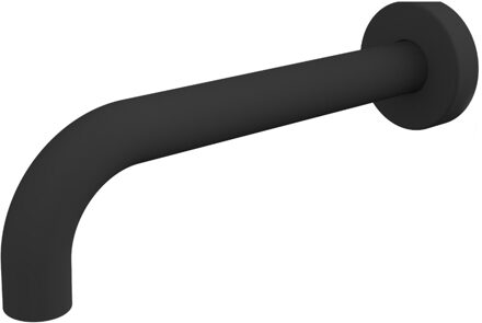 Best Design Best-Design "Nero" 90 Muuruitloop Met Rozet 1/2"x 21 cm Mat-Zwart Mat Zwart