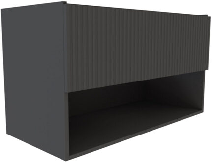 Best Design Best-Design "Rigatti-100-Black-Greeploos" Meubel Onderkast 100 cm Mat Zwart