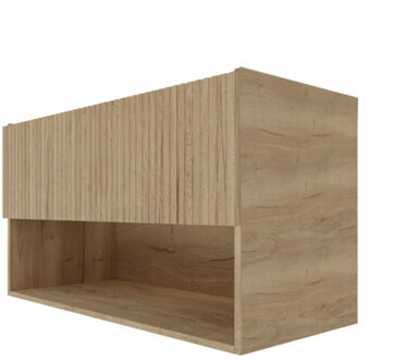 Best Design Best-Design "Rigatti-100-Halifax-Greeploos" Meubel Onderkast 100 cm Bruin