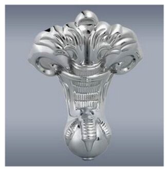 Best Design Best-Design Set a 4 stuks Poten Tbv.Bad "Roll-Top"art.3845610 Chroom