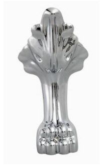 Best Design Best-Design Set a 4 Stuks Poten Tbv.Bad "Slipper"art.3845600 Chroom