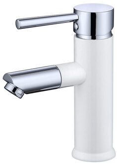 Best Design Bicolor White wastafelmengkraan wit/chroom